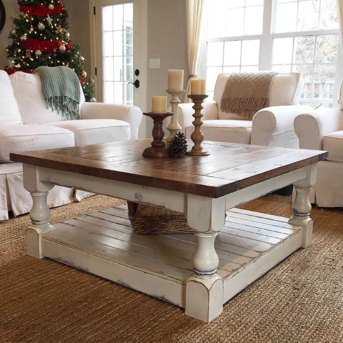 How to decorate a table in living room