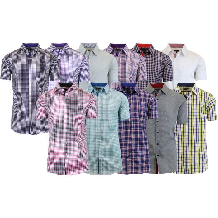 Patterned dress shirts men