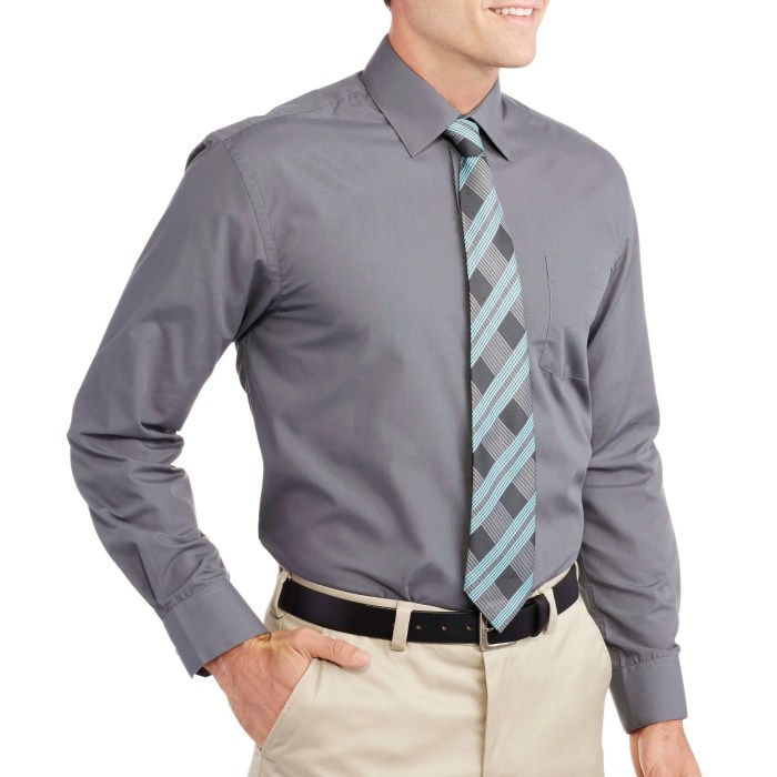 Tapered dress shirts for men