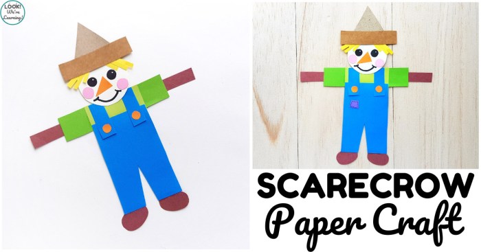 How to make a scarecrow decoration from paper