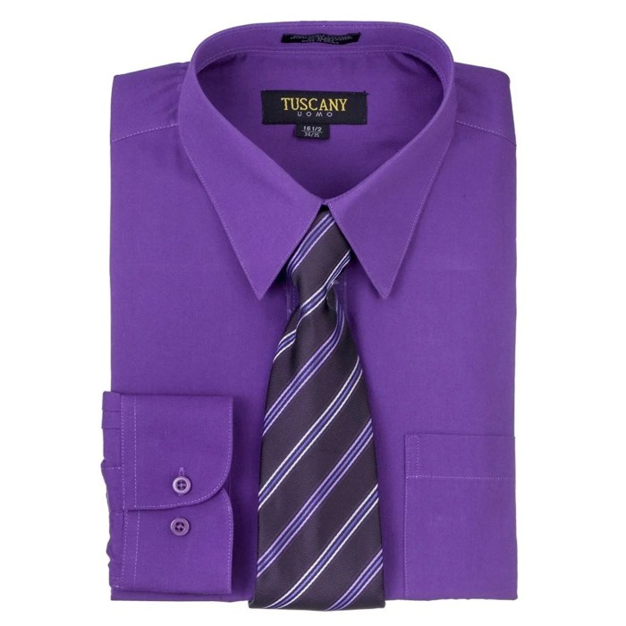 Mens purple floral dress shirt