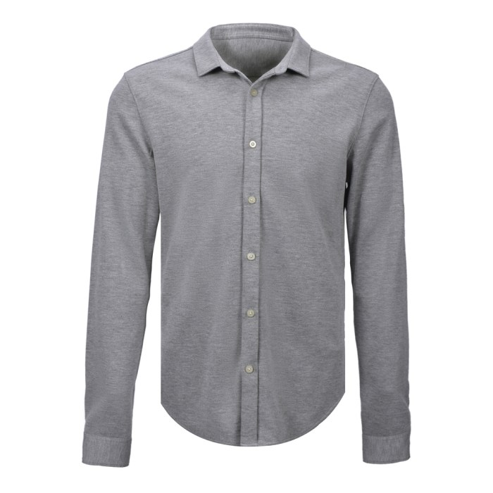 Men's knit dress shirt