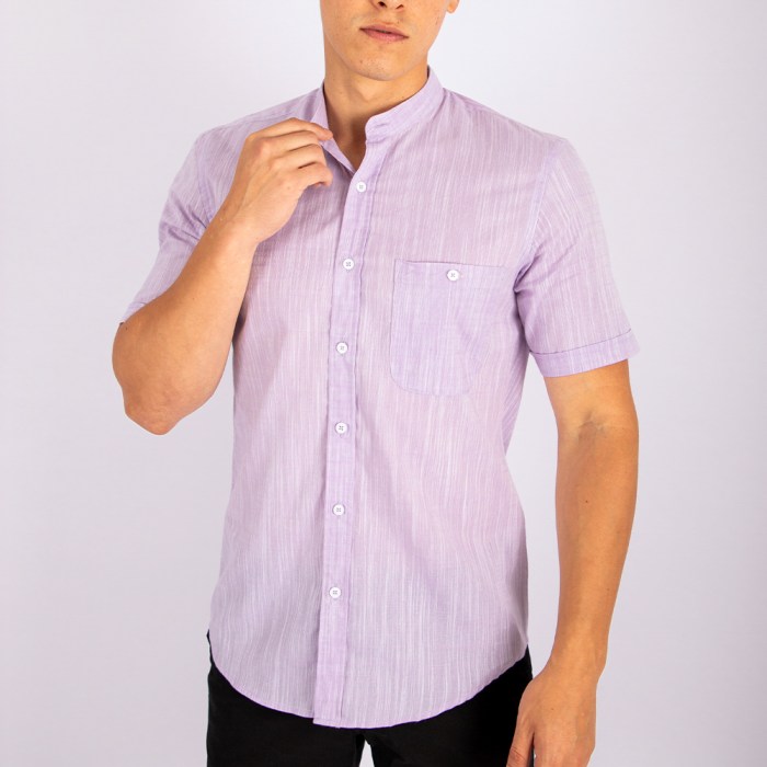 Men's short sleeve button up dress shirt