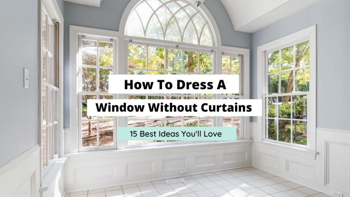 How to decorate windows without curtains