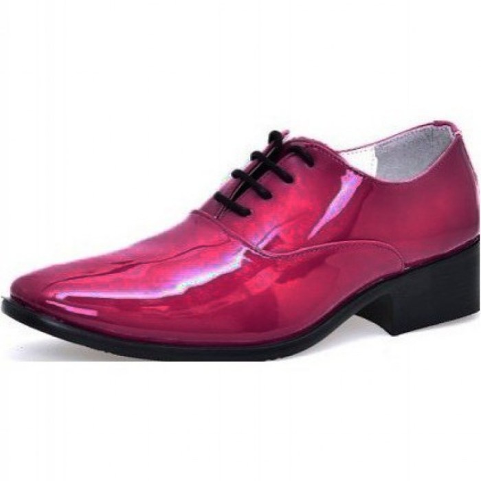 Prom mens pink dress shoes