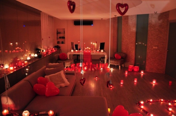 How to decorate a room for valentine&#39